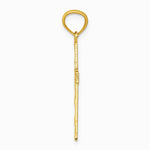 14K Yellow Gold Filigree Cross Pendant - Product Photo