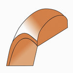 10K Rose Gold 4mm LTW Half Round Band Size 10 - Product Photo