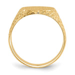 14k 13.0x17.0mm Closed Back Mens Signet Ring - Product Photo