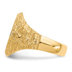 14k 14.0x17.0mm Open Back Mens Signet Ring - Product Photo
