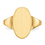 14k 9.0x14.5mm Open Back Signet Ring - Product Photo