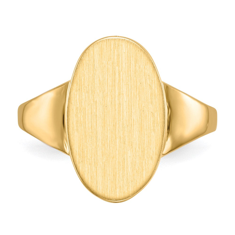 14k 9.0x14.5mm Open Back Signet Ring - Product Photo