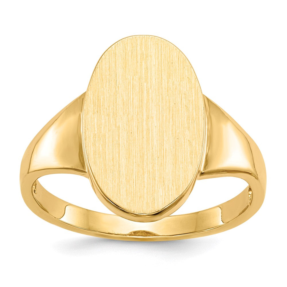 14k 9.0x14.5mm Open Back Signet Ring - Product Photo