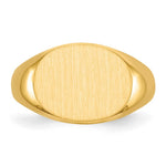 14k 16.0x12.0mm Open Back Mens Signet Ring - Product Photo