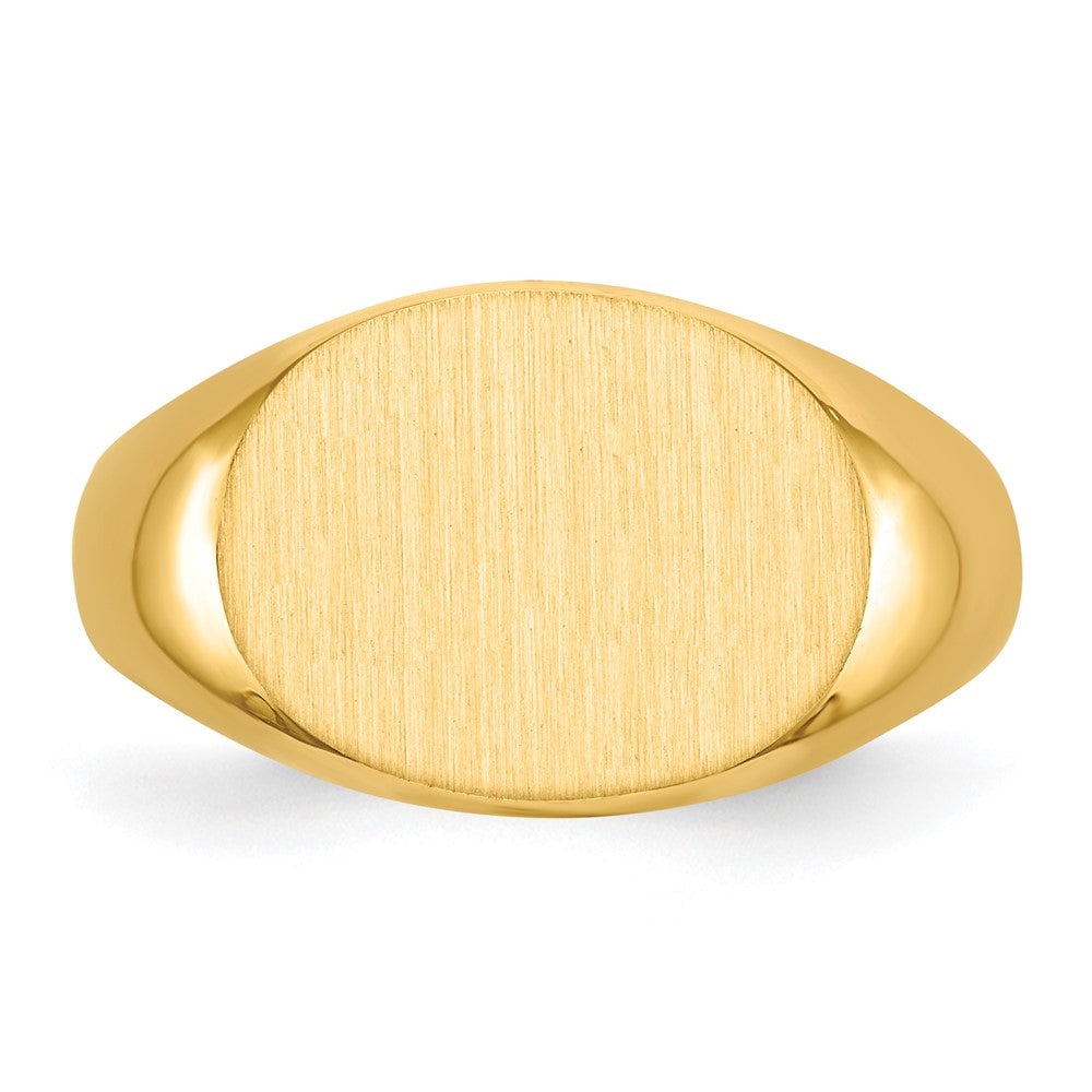 14k 16.0x12.0mm Open Back Mens Signet Ring - Product Photo