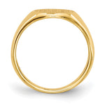 14k 8.5x8.5mm Closed Back Child's Signet Ring - Product Photo