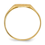 14k 8.5x7.0mm Open Back Signet Ring - Product Photo