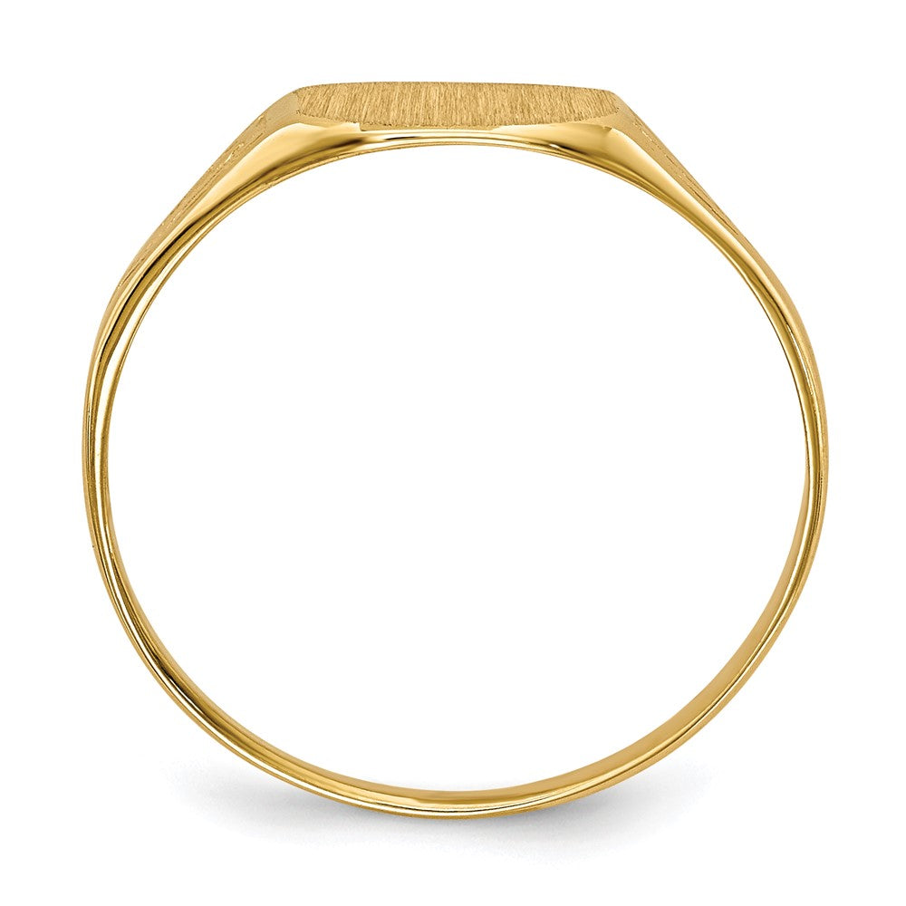 14k 8.5x7.0mm Open Back Signet Ring - Product Photo