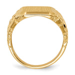 14k 13.0 x 14.0mm Open Back Mens Signet Ring - Product Photo