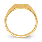 14k 8.0x6.5mm Open Back Child's Signet Ring - Product Photo