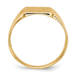 14k 8.0x9.5mm Open Back Signet Ring - Product Photo