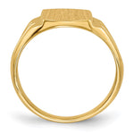 14k 8.5x10.5mm Closed Back Signet Ring - Product Photo