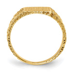 14k 8.0x7.0mm Open Back Signet Ring - Product Photo