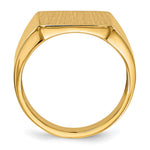 14k 13.5x15.0mm Open Back Mens Signet Ring - Product Photo