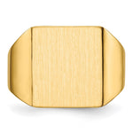 14k 13.5x15.0mm Open Back Mens Signet Ring - Product Photo
