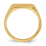 14k 10x6mm Open Back Signet Ring - Product Photo
