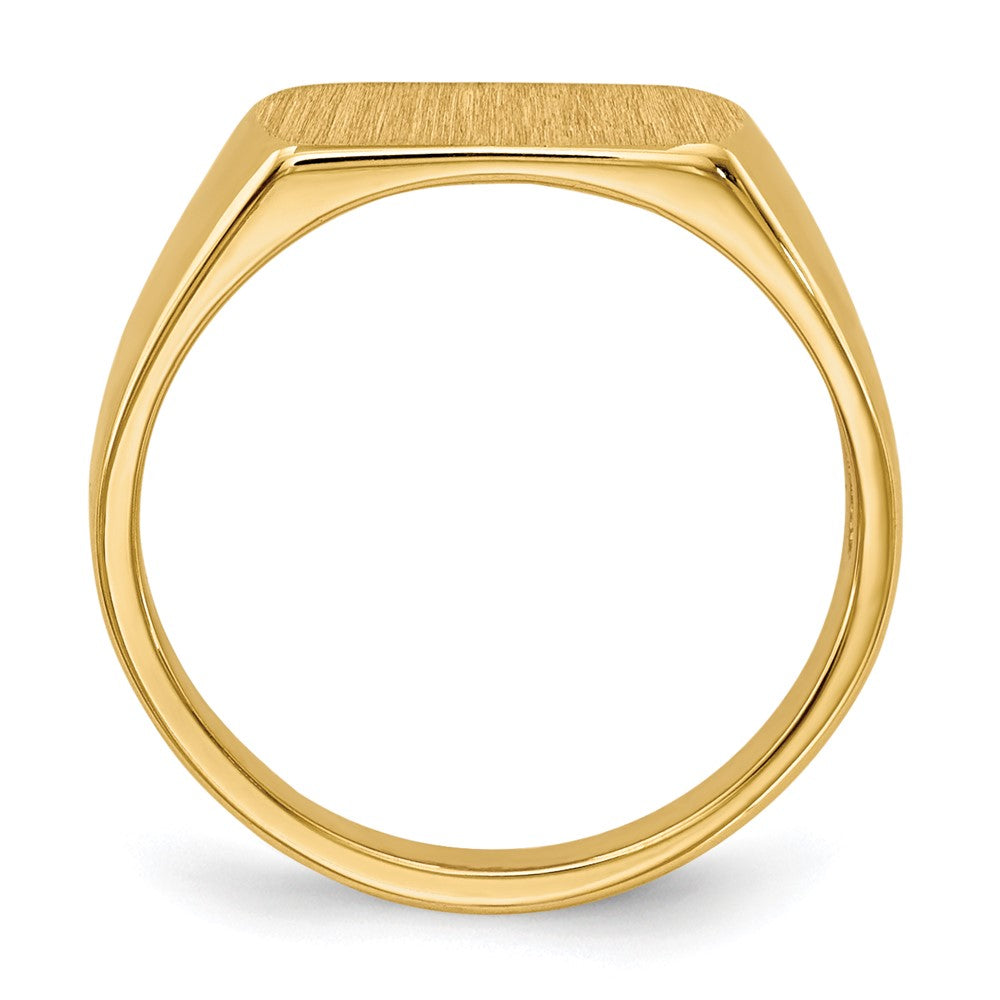 14k 10x6mm Open Back Signet Ring - Product Photo