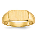 14k 10x6mm Open Back Signet Ring - Product Photo