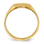 14k  8.0x6.25mm Closed Back Signet Ring - Product Photo