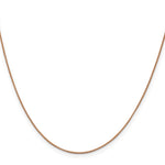 14k Rose Gold .70mm Box Chain - Product Photo