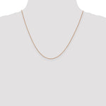 14k Rose Gold .70mm Box Chain - Product Photo