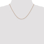 14k Rose Gold .9mm Box Chain - Product Photo