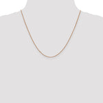 14k Rose Gold .9mm Box Chain - Product Photo