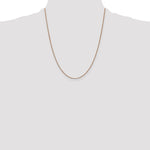 14k Rose Gold .9mm Box Chain - Product Photo