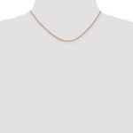 14k Rose Gold 1.0mm Box Chain - Product Photo