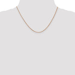 14k Rose Gold 1.0mm Box Chain - Product Photo