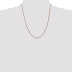14k Rose Gold 1.0mm Box Chain - Product Photo