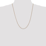 14k Rose Gold 1.0mm Box Chain - Product Photo