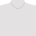 14k Rose Gold 1.10mm Box Chain - Product Photo