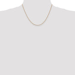 14k Rose Gold 1.10mm Box Chain - Product Photo