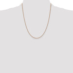 14k Rose Gold 1.10mm Box Chain - Product Photo
