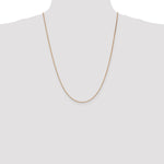 14k Rose Gold 1.10mm Box Chain - Product Photo