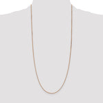 14k Rose Gold 1.10mm Box Chain - Product Photo