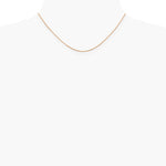 14K Rose Gold .85mm Diamond-Cut Spiga Chain Necklace 16"-24" - Product Photo