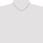 14k Rose Gold 1.3mm Box Chain - Product Photo
