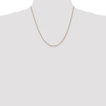 14k Rose Gold 1.3mm Box Chain - Product Photo