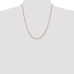 14k Rose Gold 1.3mm Box Chain - Product Photo