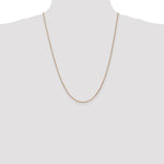 14k Rose Gold 1.3mm Box Chain - Product Photo