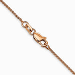 14K Rose Gold 1.05mm Diamond-Cut Spiga Chain Necklace 16"-30" - Product Photo