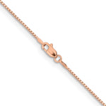 14k Rose Gold .95mm Box Chain - Product Photo