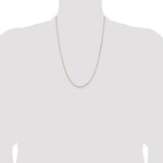 14k Rose Gold .95mm Box Chain - Product Photo