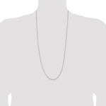 14k Rose Gold .95mm Box Chain - Product Photo
