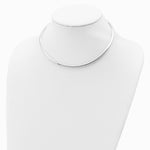 Sterling Silver Gold-pltd 3mm Reversible w/ 2in ext Cubetto Chain Necklace - Product Photo