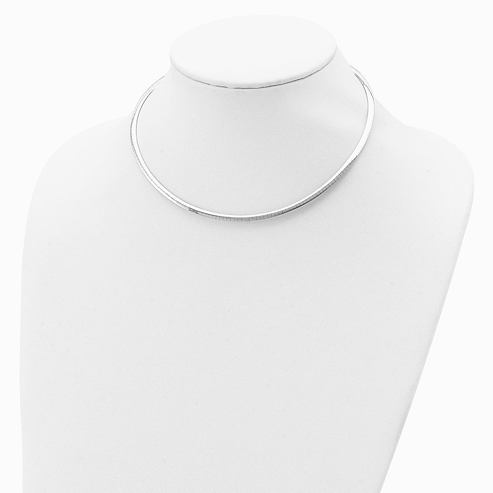 Sterling Silver Gold-pltd 3mm Reversible w/ 2in ext Cubetto Chain Necklace - Product Photo
