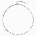 Sterling Silver Gold-pltd 3mm Reversible w/ 2in ext Cubetto Chain Necklace - Product Photo
