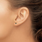 14k Madi K 3mm Onyx Post Earrings - Product Photo